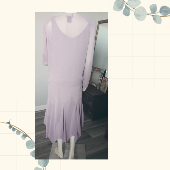 SL Fashion Cocktail Dress 2pc light purple pre-owned Size 14 - Picture 4 of 13